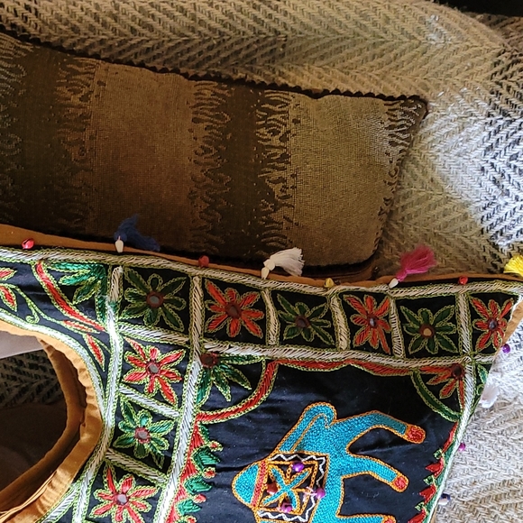 NEW BO HO TASSEL EMBROIDERED MULTI HANDBAG UNIQUE - Picture 15 of 16